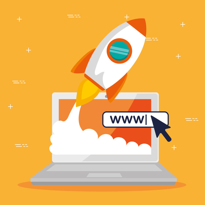 Illustration of website speed optimisation for enhanced performance across devices